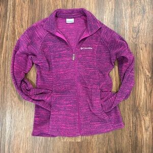 Columbia Pink/Purple Full-Zip Jacket